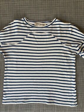Caron Callahan Miles Navy & White Striped Tshirt